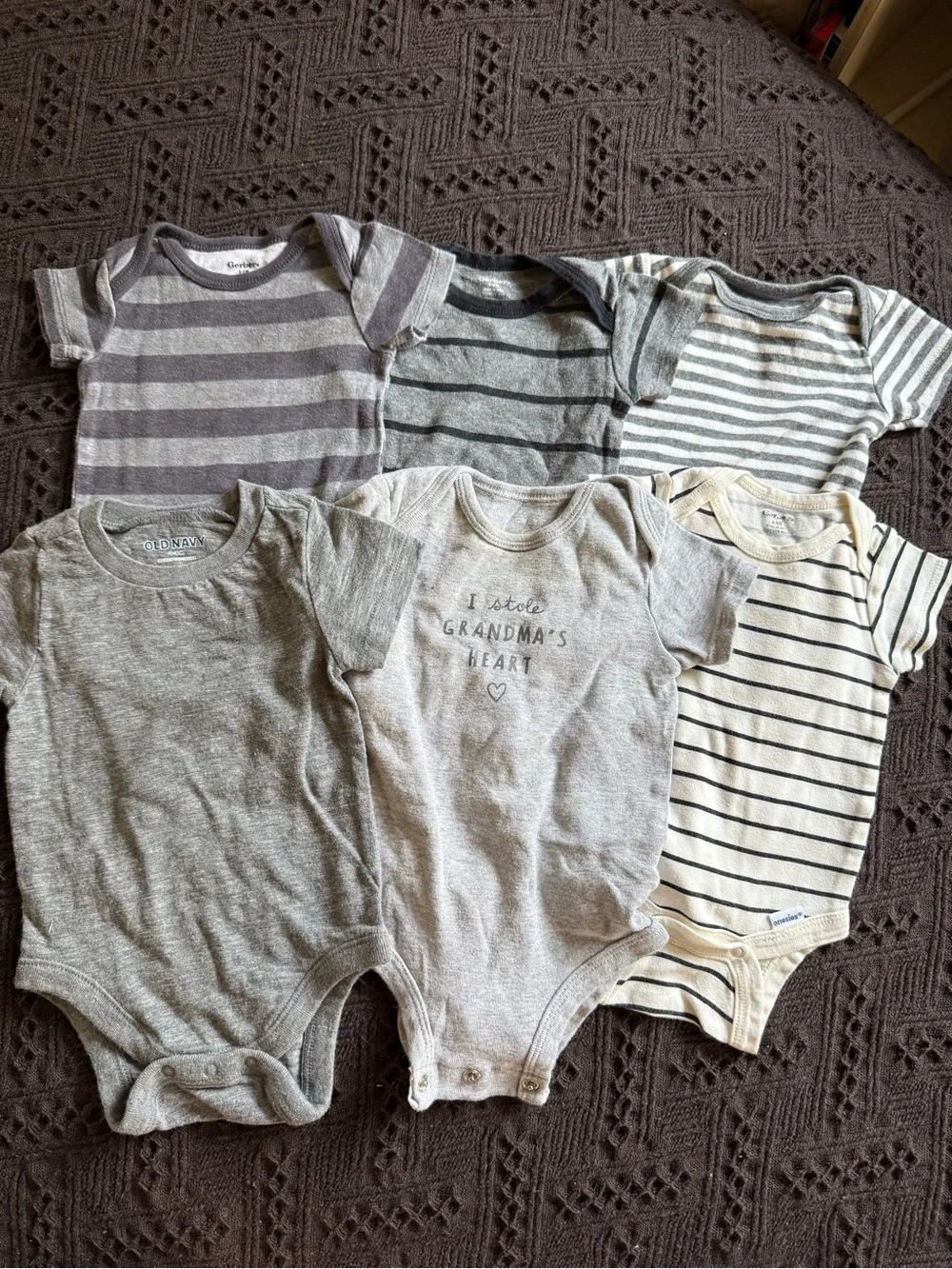 36PC SIZE 0-3M/NB/6M Bodysuits & Shorts